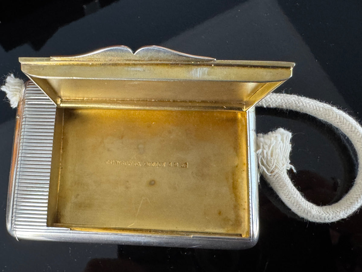 Silbernes Zigarettenetui aus dem Besitz von Kronprinz Wilhelm von Preußen mit Kaiserkrone,  J. B. Werner Berlin