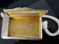 Silbernes Zigarettenetui aus dem Besitz von Kronprinz Wilhelm von Preußen mit Kaiserkrone,  J. B. Werner Berlin