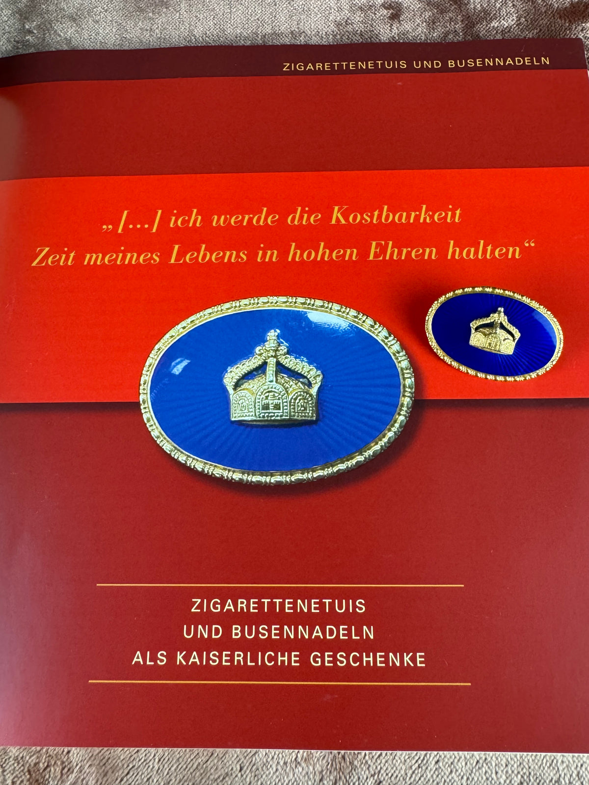 Geschenkbrosche, Kaiser Wilhelm II., ca. 1900