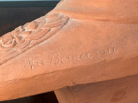 MAX BEZNER Terrakotta-Büste von Kaiser Wilhelm II., Cadinen, datiert 1928