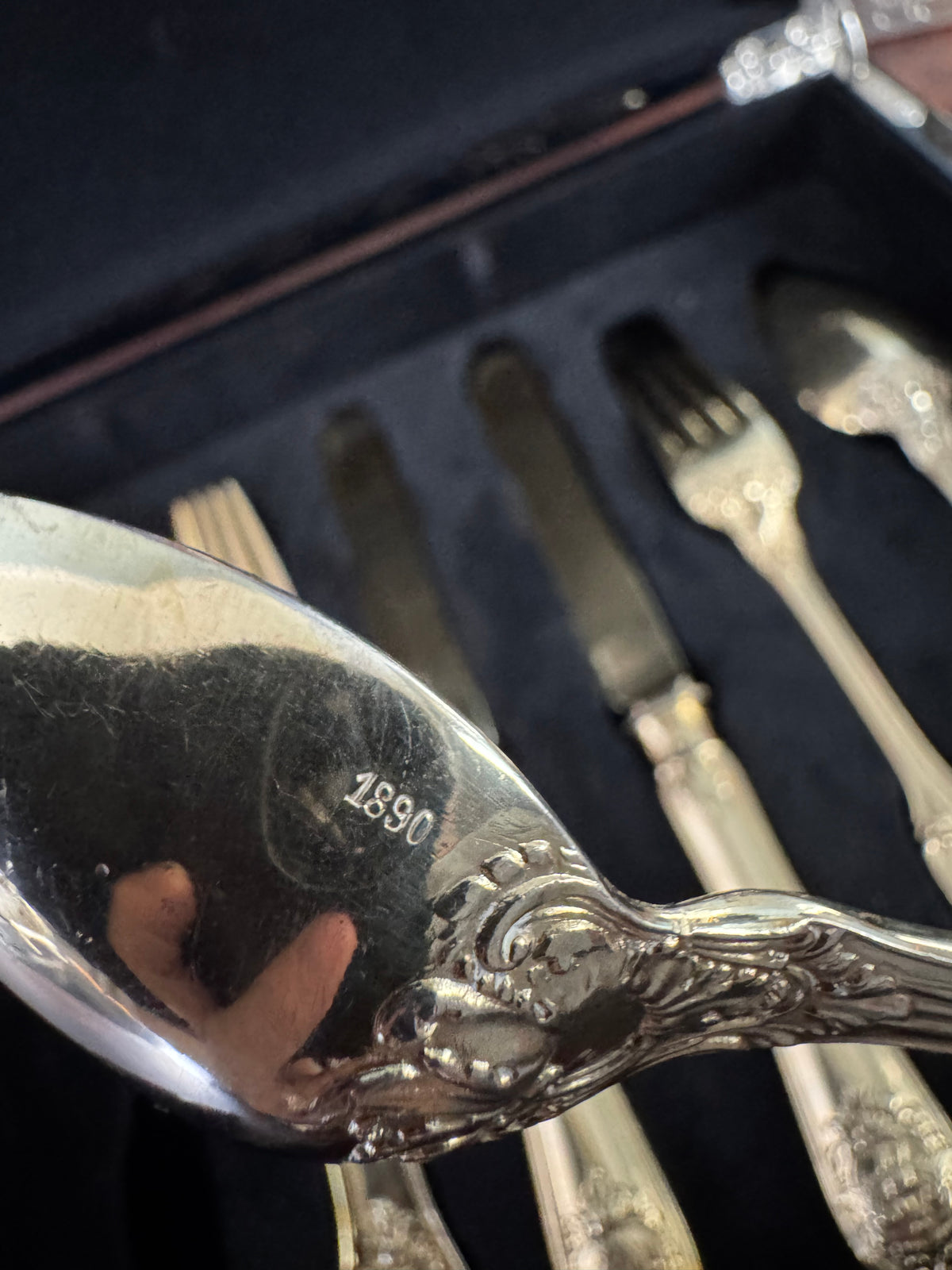 Vergoldetes Silber-Besteck, Rokoko Service, Kaiser Wilhelm II