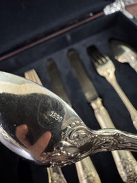 Vergoldetes Silber-Besteck, Rokoko Service, Kaiser Wilhelm II