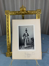 Großer feuervergoldeter Geschenkrahmen mit Widmungsportrait von Kaiser Wilhelm II., 1897