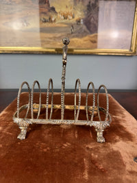 Antikes Toast Rack Kaiser Wilhelm II., Silber von H.J. Wilm Berlin, 1903