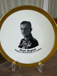 Patriotischer Andenkenteller Victoria Luise und Ernst August  zu Braunschweig und Lüneburg, ca. 1914