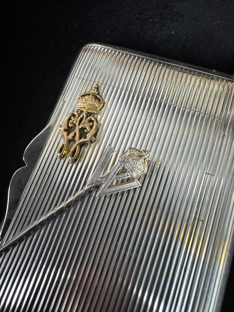 Silberne Geschenknadel aus dem Besitz von Kronprinz Wilhelm von Preußen mit Kaiserkrone, H. J. Wilm