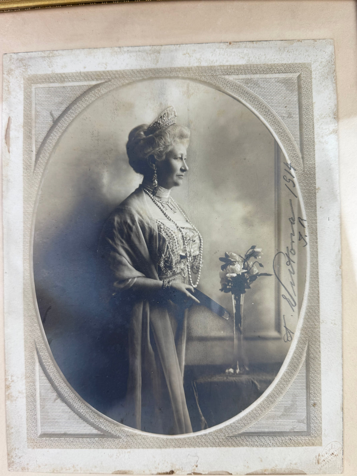 Unterschriebene Fotografie, Kaiserin Auguste Victoria, 1914