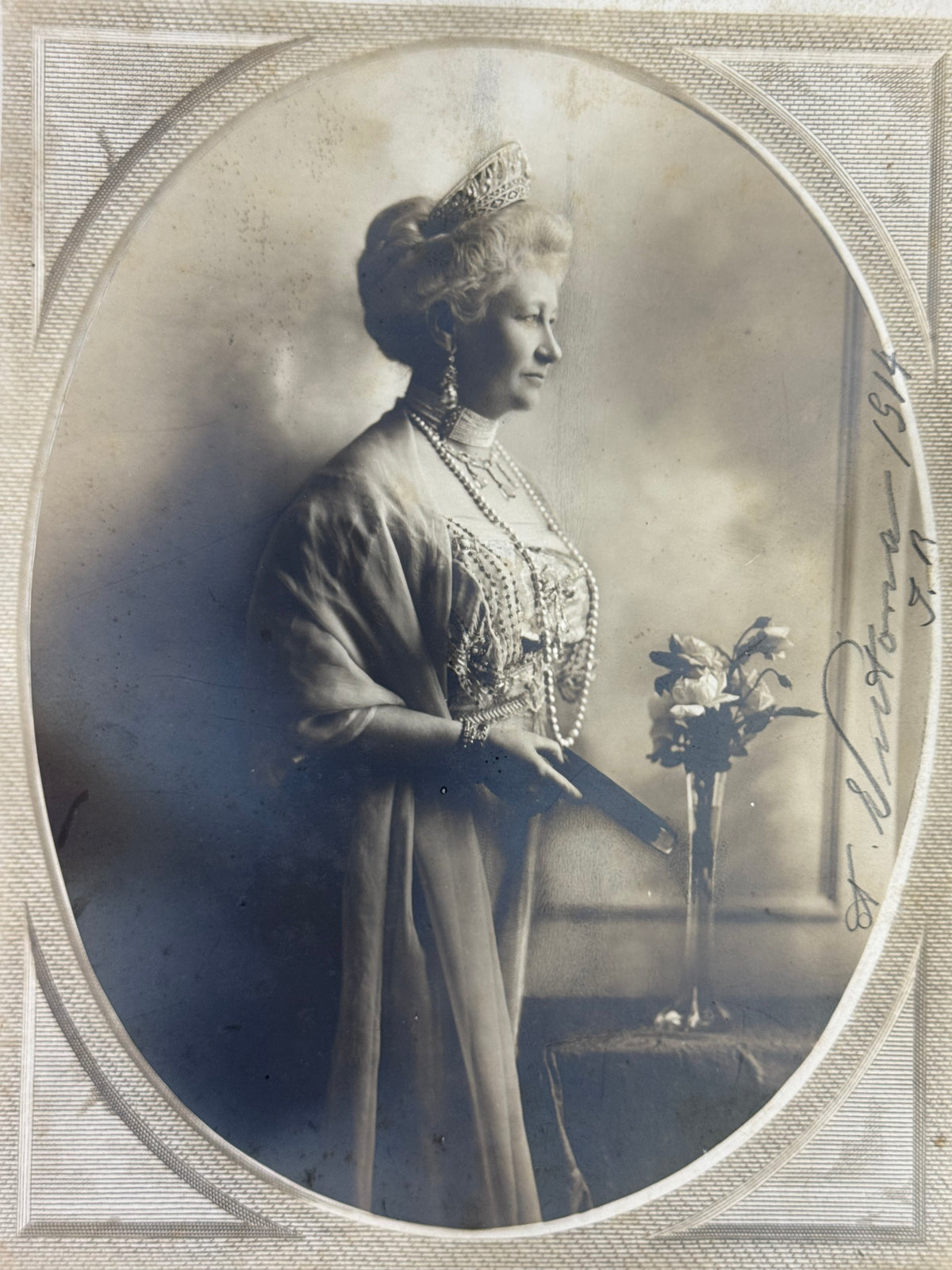 Unterschriebene Fotografie, Kaiserin Auguste Victoria, 1914